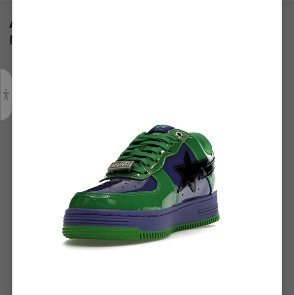 Bathing Apes sz Green & Purple Hulks 7M/7Y - Picture 6 of 12